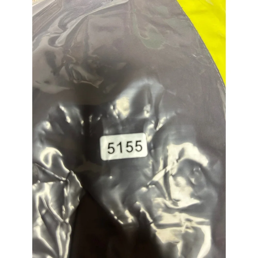 Gorpcore Coleman Mens Med Grey Neon Yellow Hooded Windbreaker Jacket‎ 4813-05919